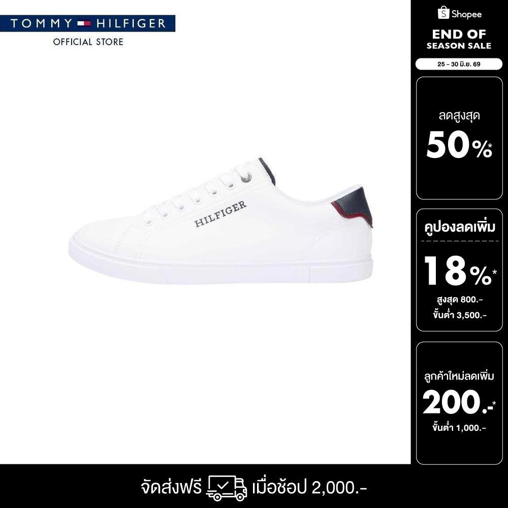 Tommy Hilfiger รองเท้าผ้าใบ ผู้ชาย รุ่น FM0FM05759 YBS - สีขาว