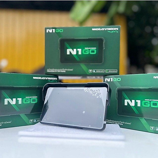 จอแอนดรอยด์มอเตอร์ไซค์ Motovision รุ่น N1GO ขนาด 5 นิ้ว กันน้ำ ถอดเก็บได้ รองรับ Apple CarPlay/Andro