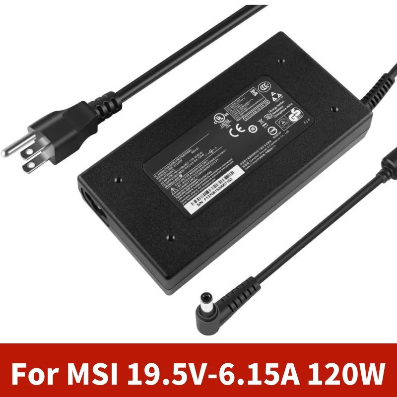 19.5V 6.15A 120W แล็ปท็อปอะแดปเตอร์ชาร์จไฟสําหรับ Chicony A120A007L A12-120P1A สําหรับ MSI GL62M GE6