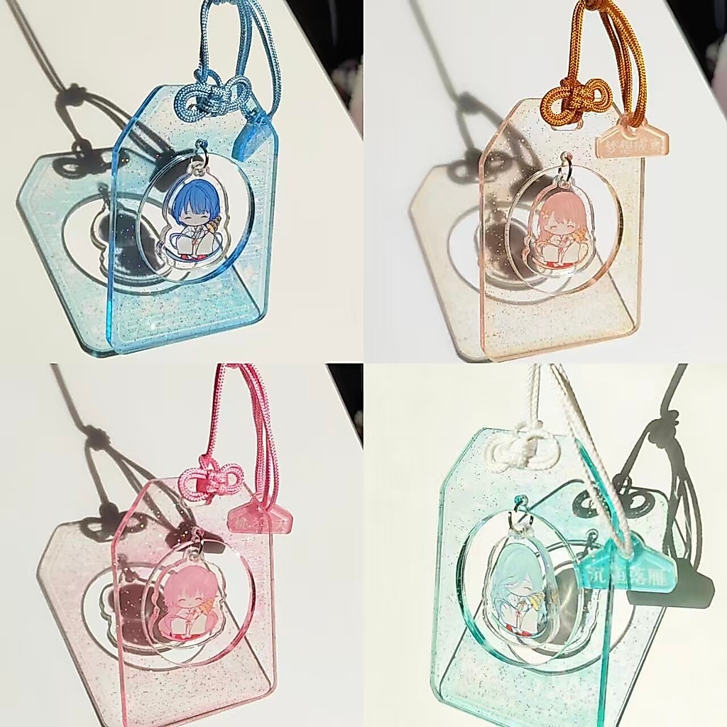 Shizuku Hinomori อะนิเมะพวงกุญแจผู้หญิง Amulet อะคริลิค Key Chain Man Minori Hanasato จี้อุปกรณ์เสริมของขวัญเพื่อน Airi Momoi