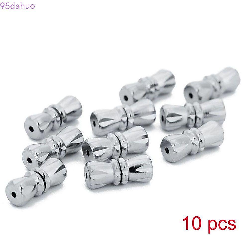 DAHUO สกรู Clasps 10 ชิ้น ส่วนประกอบการเชื่อมต่อสายคล้อง และ Spacer ลูกปัด