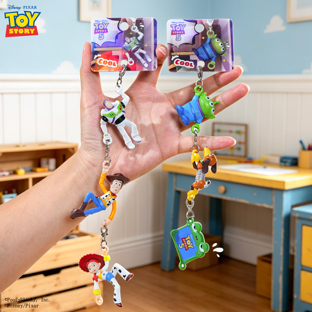 Toy Story Climbing Charm พวงกุญแจการ์ตูนสร้างสรรค์ Buzz Lightyear Series ตุ๊กตากระเป๋านักเรียนจี้