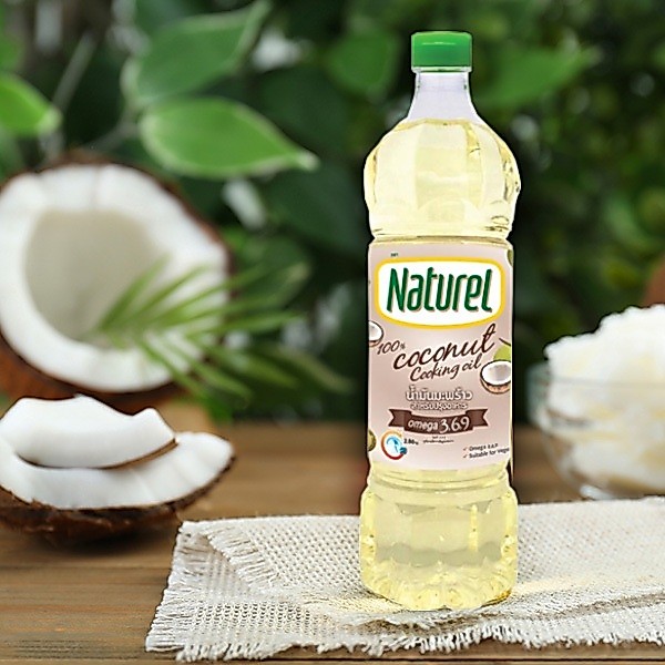 น้ำมันมะพร้าว แบรนด์ Naturel สำหรับประกอบอาหาร 1,000 มล.