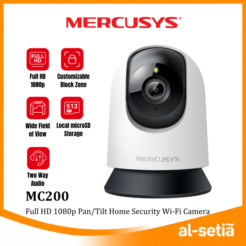 Mercusys MC200 / MC210 / MC230 / MC7021 / MC7031 1080P / 2K / 3K Indoor Pan/Tilt Home Security WiFi 