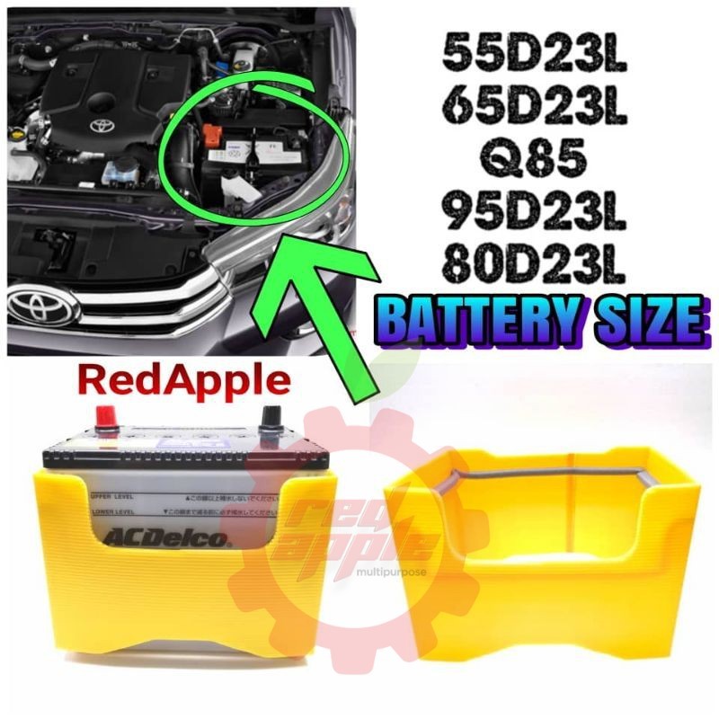แบตเตอรี่ JACKET DIN55 DIN55L DIN55R Q85 Q95 55D23L 75D23L 115D23L ฝาครอบป้องกันแบตเตอรี่ / ฝาครอบแบ