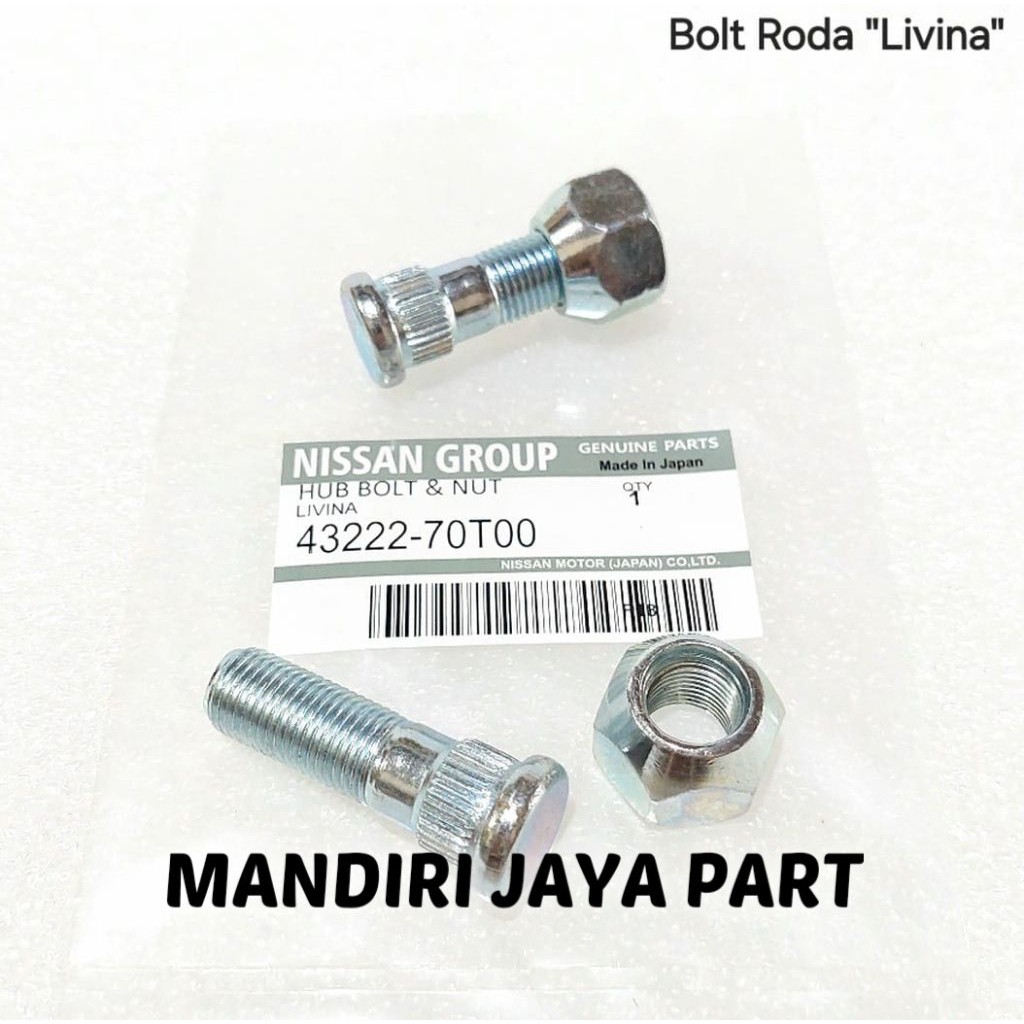 BOLT WHEEL - HUB BOLT NISSAN GRAND LIVINA L10 L11 43222-70T00