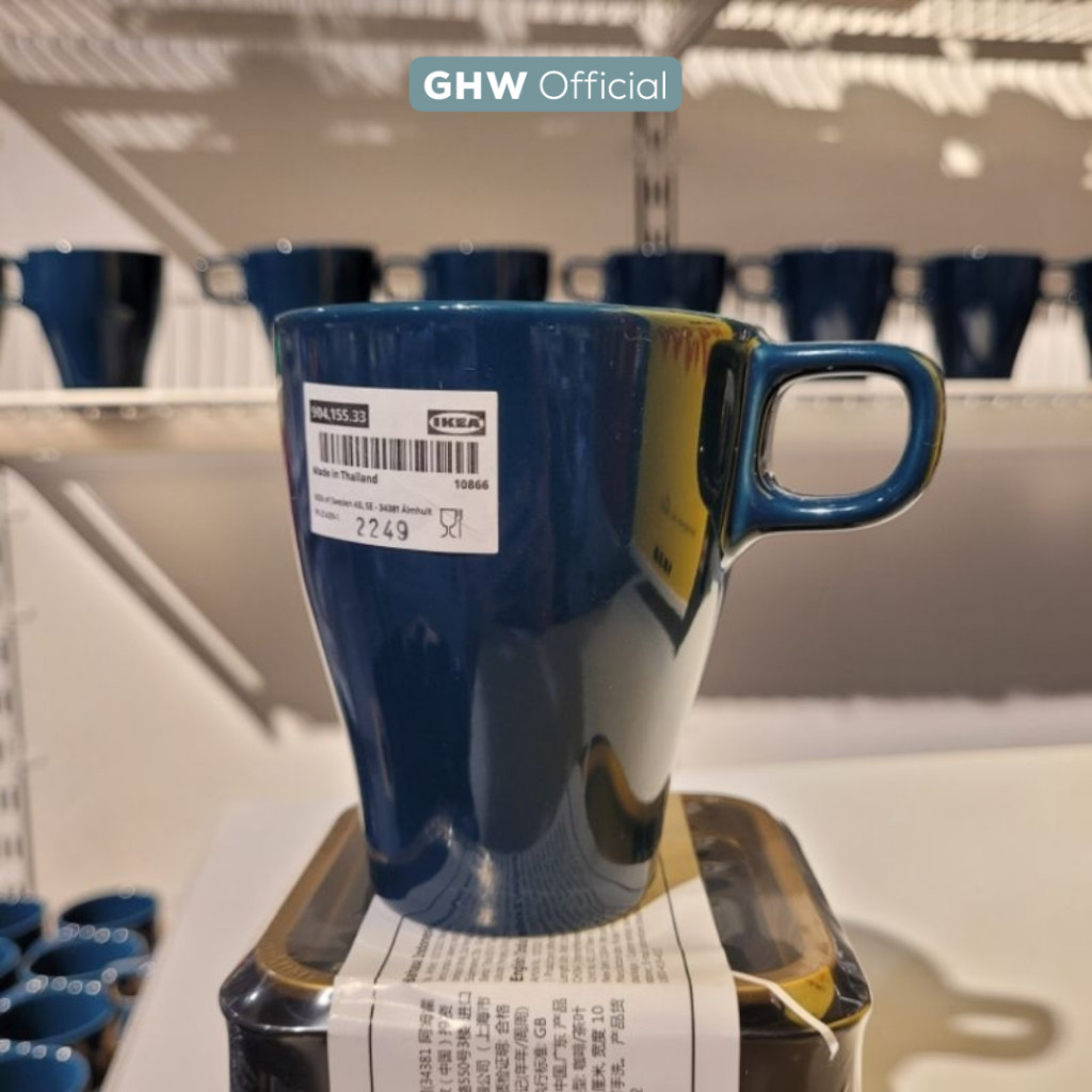 แนะนําผู้ขาย SWISERLAND FRGRK Mug เครื่องปั้นดินเผาสําหรับกาแฟและชา 25 cl สีเทอร์ควอยซ์เข้ม FA839