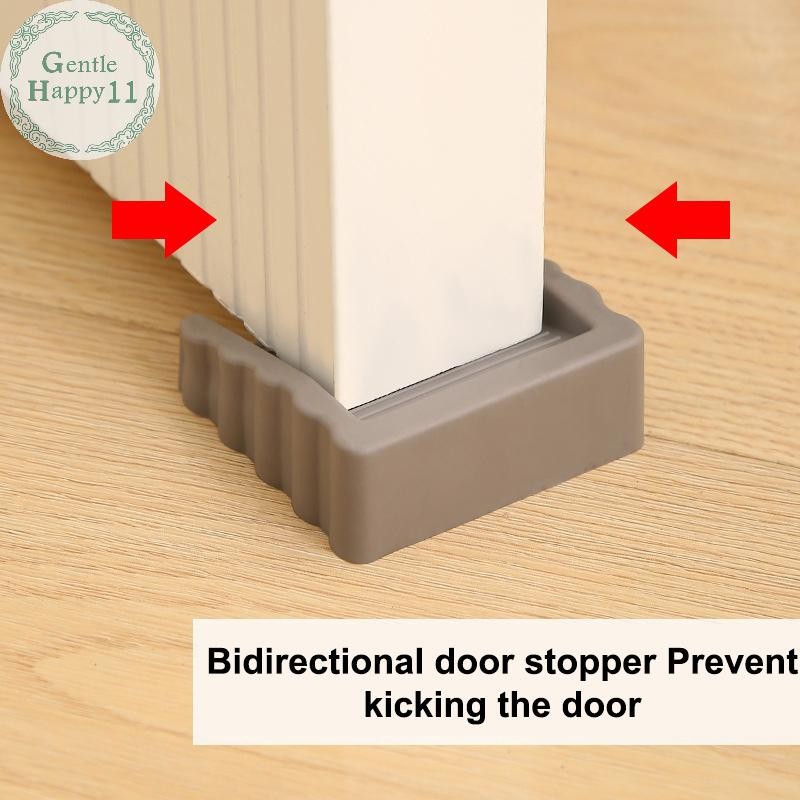 GentleHappy 1/2/3 ชิ้นยาง Wedge Door Guards ความปลอดภัยป้องกัน Seams Anti Pinch มือประตูป้องกันความป