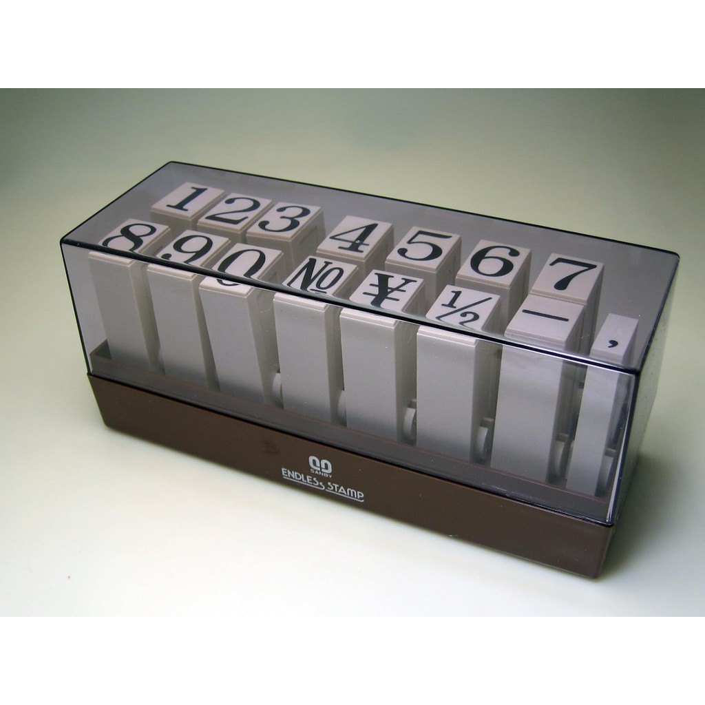 Sanby EN-SB Endless Stamp Joint Type Number Set Mincho Tai ชุดหมายเลขขนาดใหญ่พิเศษ 15 LVSM