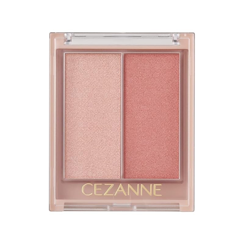 Cezanne Face Glow Color 02 Rose Glow 5.9g, a face color that gives a healthy flush and a dewy sheen.
