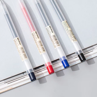 Muji-Smooth และ Quick Dry Good Write 0.5/0.38mm-Black สีน้ำเงินเข้มสีน้ำเงินเข้มสีแดงเข้ม