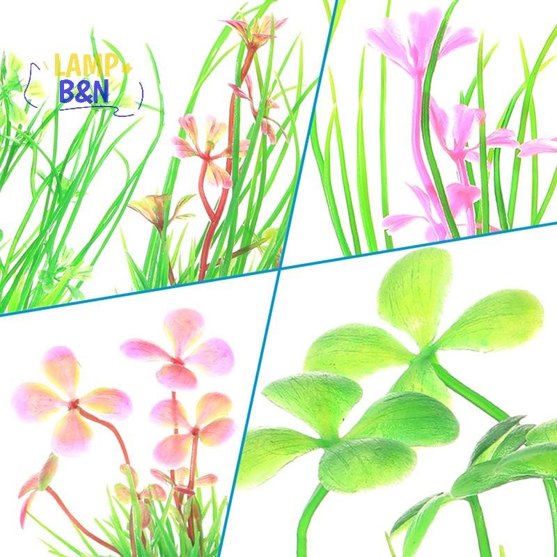 [ข&N] จําลองพืชประดิษฐ์ตกแต่งตู้ปลาพลาสติกใต้น้ําวัชพืชหญ้าพิพิธภัณฑ์สัตว์น้ําอุปกรณ์ตกแต่งตู้ปลาเครื่องประดับ [ใหม่]