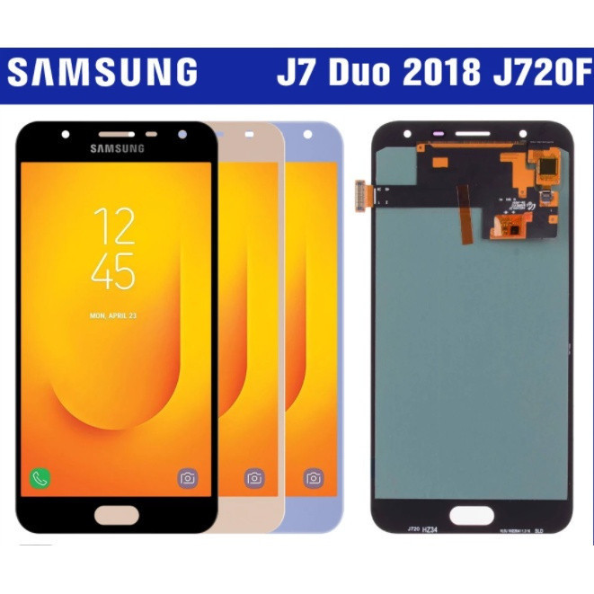 หน้าจอ OLED สําหรับ Samsung Galaxy J7 Duo 2018 J720 J720F SM-J720F SM-J720F/D จอแสดงผล LCD Touch Scr