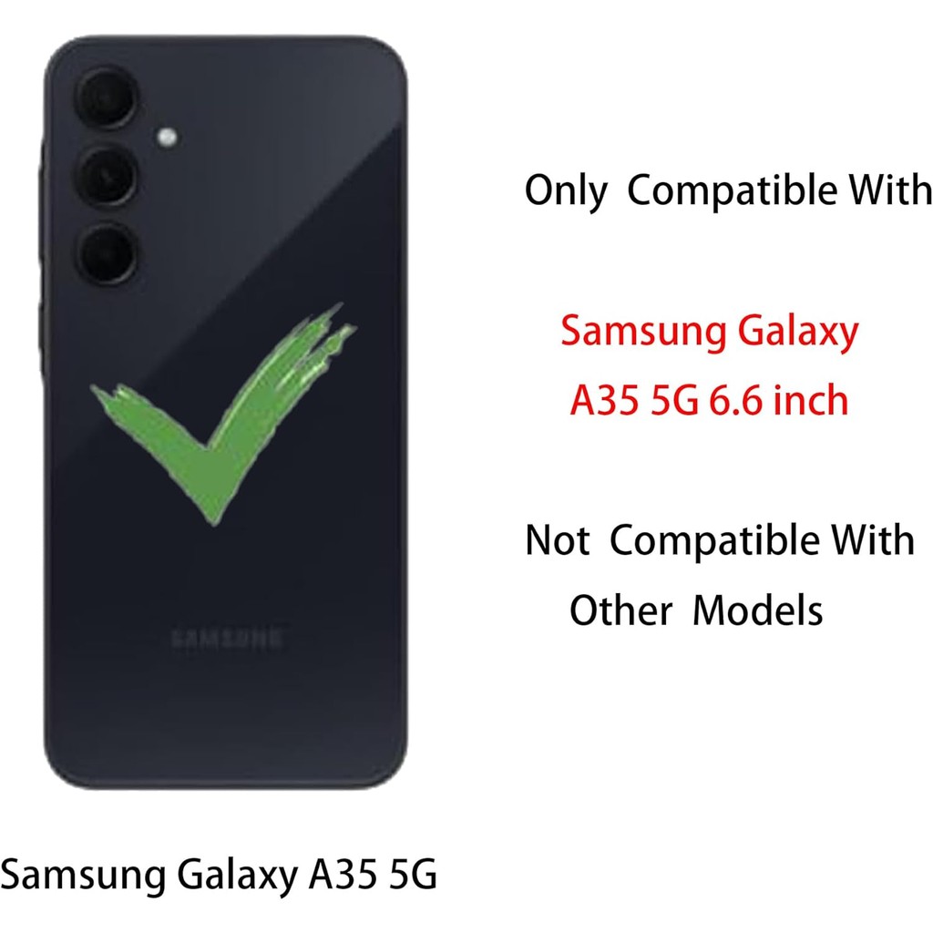 3 in 1 ผีเสื้อสําหรับ Samsung Galaxy A35 5G,3-Layer Slim Fit รูปแบบผีเสื้อ 3D น่ารัก Girly Aesthetic