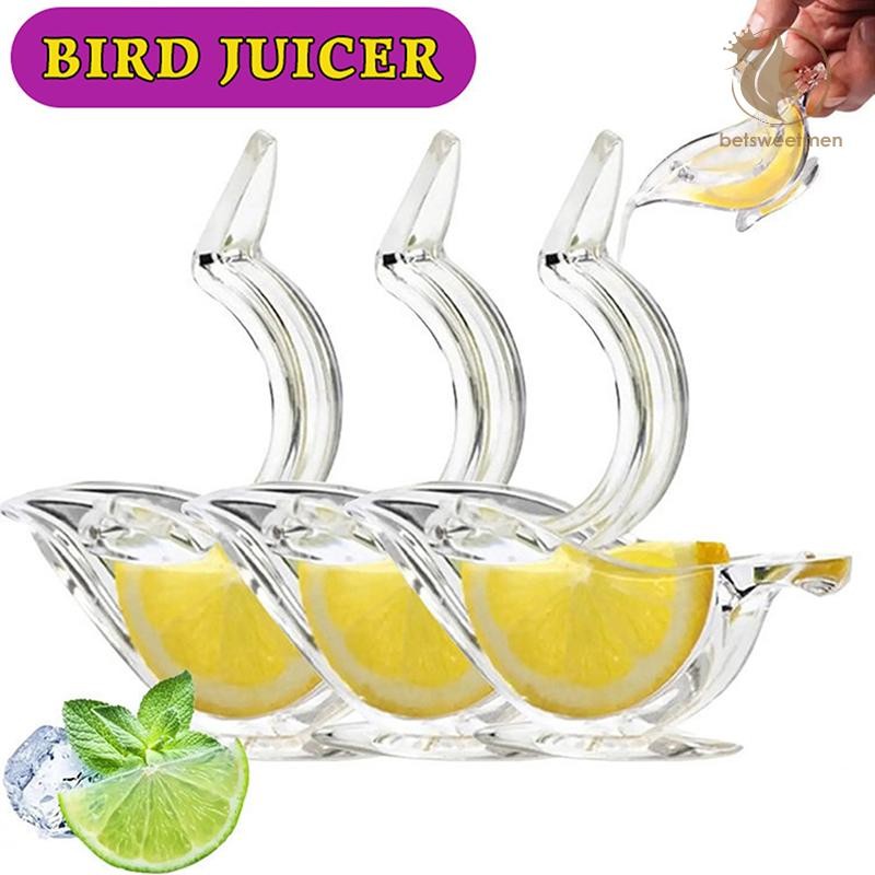 [PE] 1PCS อะคริลิคมะนาว Squeezer Hand Held Lemon Juicer Bird Shape คู่มือสีส้ม Citrus กดคั้นน้ําผลไม้บีบครัวเครื่องมือ TH