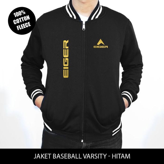EGER Baseball Printing Varsity Jacket - Premium Varsity Bomber Jacket - เสื้อแจ็คเก็ตผู้ชายและผู้หญิ