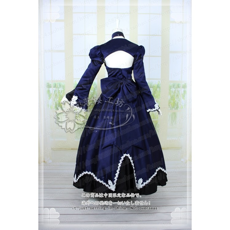 Sakura Workshop Fate/grand Order FGO Blacken Saber alter Game Three Broken Dress COS