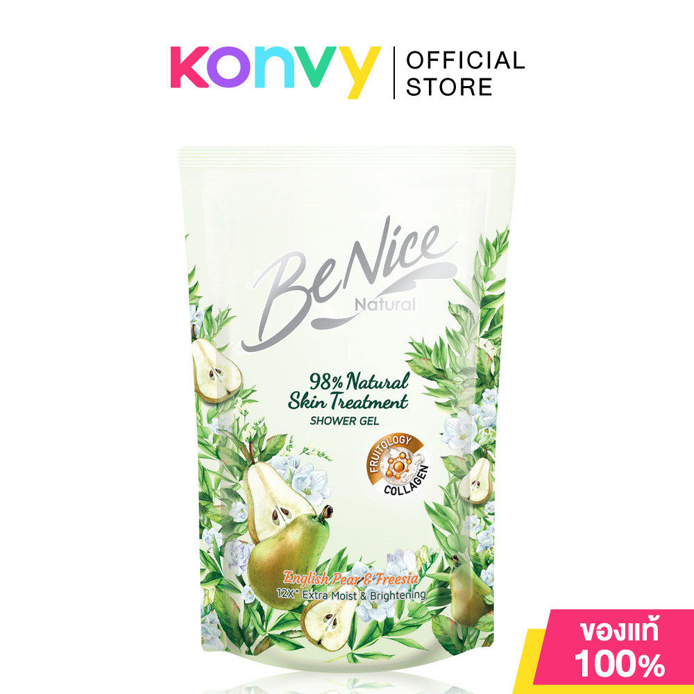 BeNice Shower Gel Natural English Pear 400ml บีไนซ์ เจลอาบน้ำ.