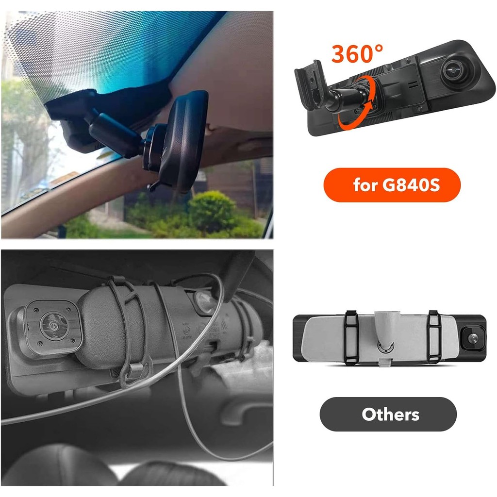 WOLFBOX OEM Bracket สําหรับ USB C G900PRO/G850PRO/G840S/G840H/G850/G900 กระจก Dash cam CS2L