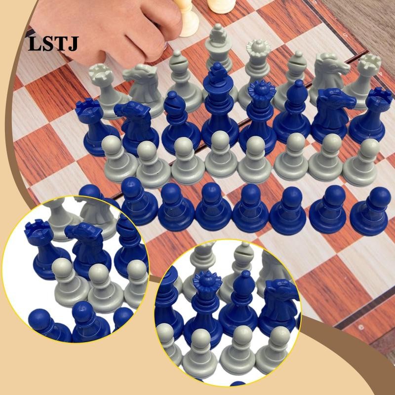 [Lstjj] 32x Chess Pieces Strategy Game 1.93inch King Checkers Game Chess Figures