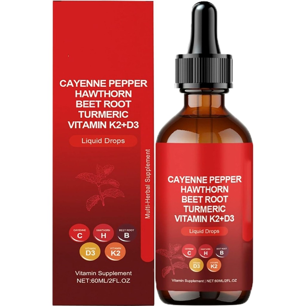Cayenne Pepper Drops,Cayenne Pepper Supplement Liquid Drops for Men and Women (1PCS)