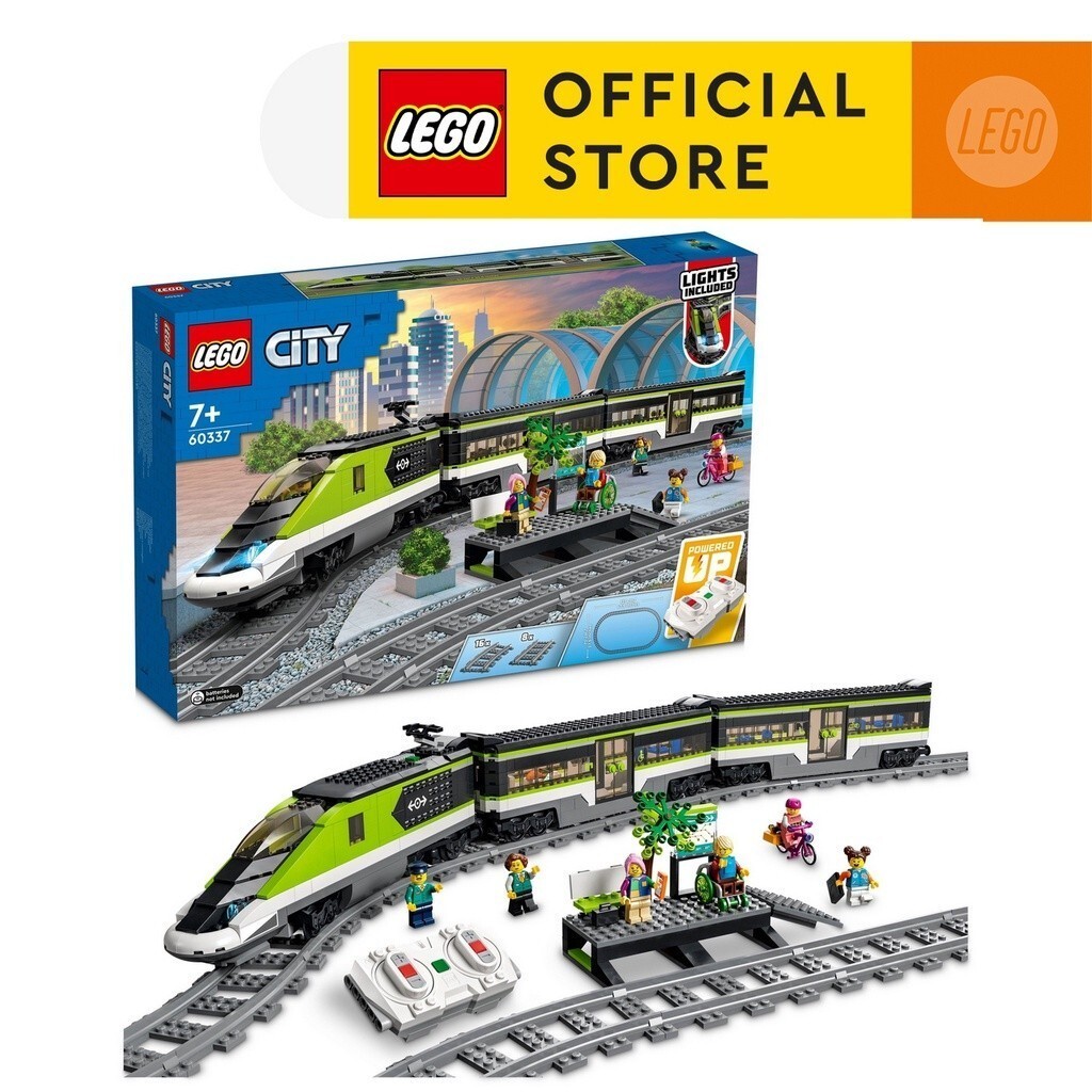 LEGO City Express รถไฟผู้โดยสาร 60337 ชุดอาคาร 764 ชิ้นบล็อกก่อสร้างของเล่นเด็กรถ
