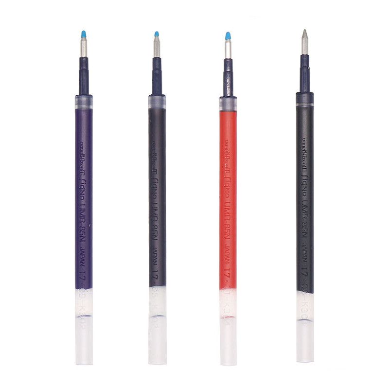 ญี่ปุ่น UNI UNI UMR-85N/UMR-83 Push Refill 0.5 มม./0.38 มม.เจลเติมนักเรียนสอบเฉพาะ K6/K3 สีดําสีแดงส