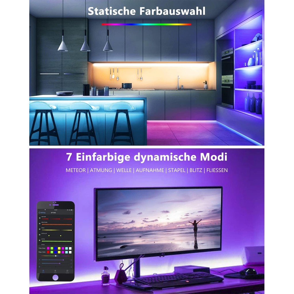 ALITOVE WS2812B WS2811 WS2801 LED WiFi Controller, iOS Android App รีโมทคอนโทรลไร้สาย DC 5V ~ 24V SP