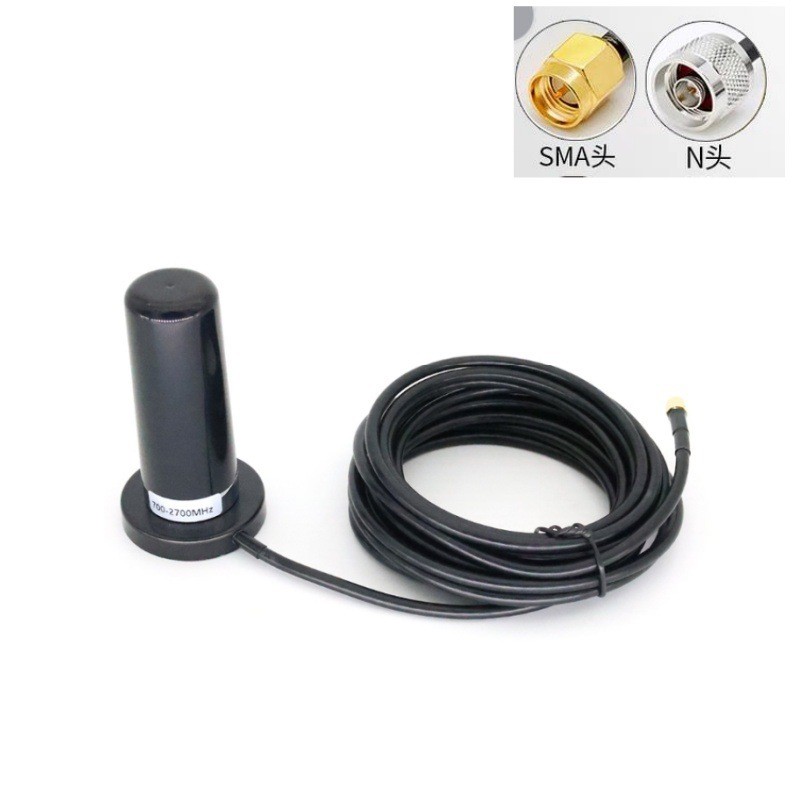 GSM3G4GLTE小钢炮天线800-2700M全向高增益车载吸盘天线 基站天线