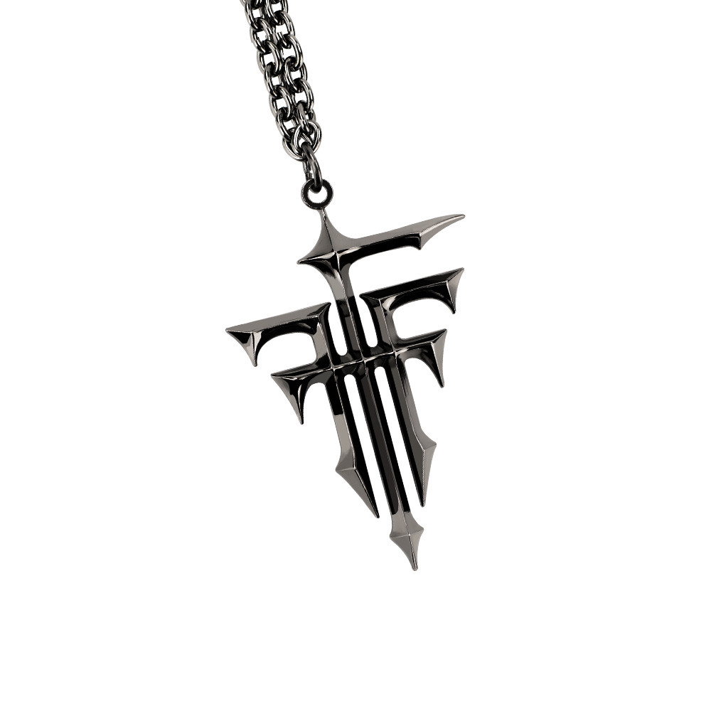 สนุก FFF กลุ่มคอสเพลย์ Heresy Judging อะนิเมะสร้อยคอชายหญิงสมาชิกป้ายโลหะจี้สามมิติ