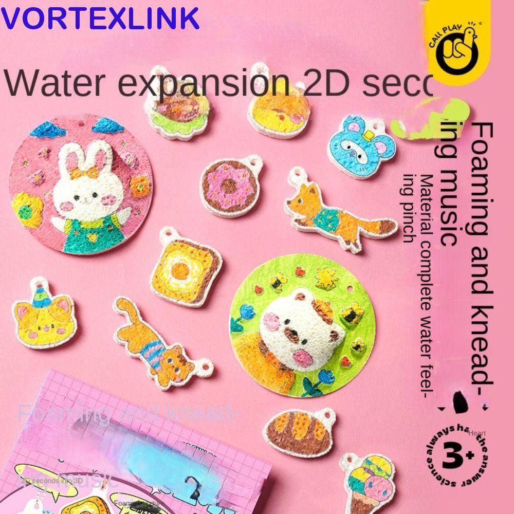 VORTEXLINK DIY Puffy Paint Kit, พร้อมขาตั้ง Puffy Effect Drawing Pens Kit, ของเล่นเพื่อการศึกษาฟองน้