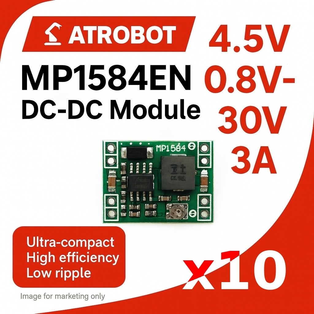 10 Sets – MP1584EN DC-DC Step Down Buck Converter 3A 4.5-28v