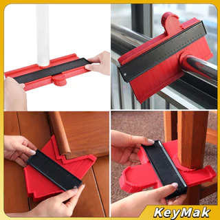 KeyMak เกจคัดลอกชิ้นงาน ไม้ลอกแบบ เข้ามุมชิ้นงาน Contour Profile Gauge