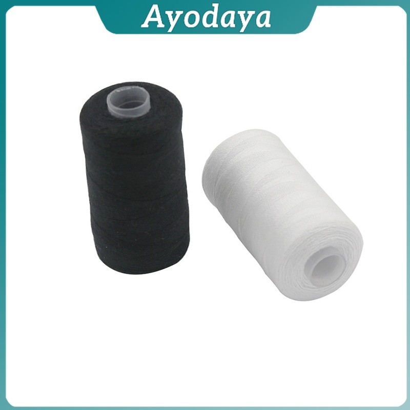Ayo ด้ายเย็บผ้า 40/2 (โพลีเอสเตอร์) สีดำกับสีขาว ด้ายจักรเย็บผ้า เครื่องมือเย็บผ้า DIY ความยาว 500 m Sewing thread - รูปที่ 7