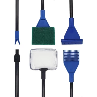 อุปกรณ์ดูแลตู้ปลา 5 in 1 ขัดกระจก ที่ขูดตะไคร่น้ำ ตกปลา Aqua Tools เกลี่ยดิน ส้อมปลูก และสวิง G13
