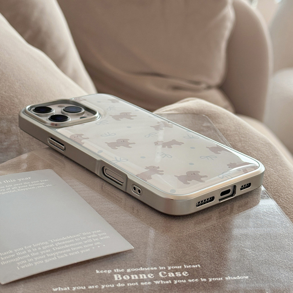 น่ารักสีเทาตุ๊กตาเคสโทรศัพท์Drop-ResistantสําหรับiPhone รูปที่ 4