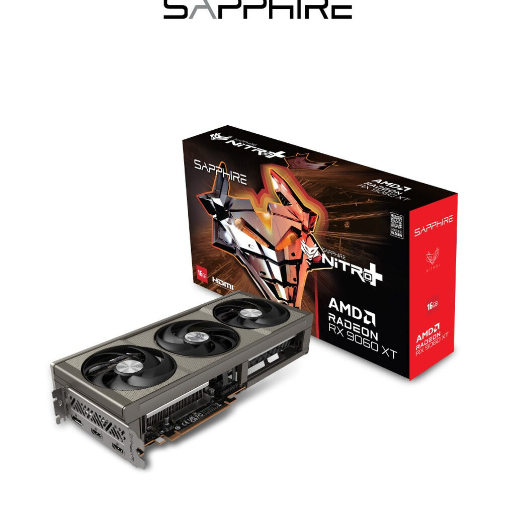 SAPPHIRE NITRO+ AMD Radeon RX 9060 XT 16GB GDDR6 Gaming OC