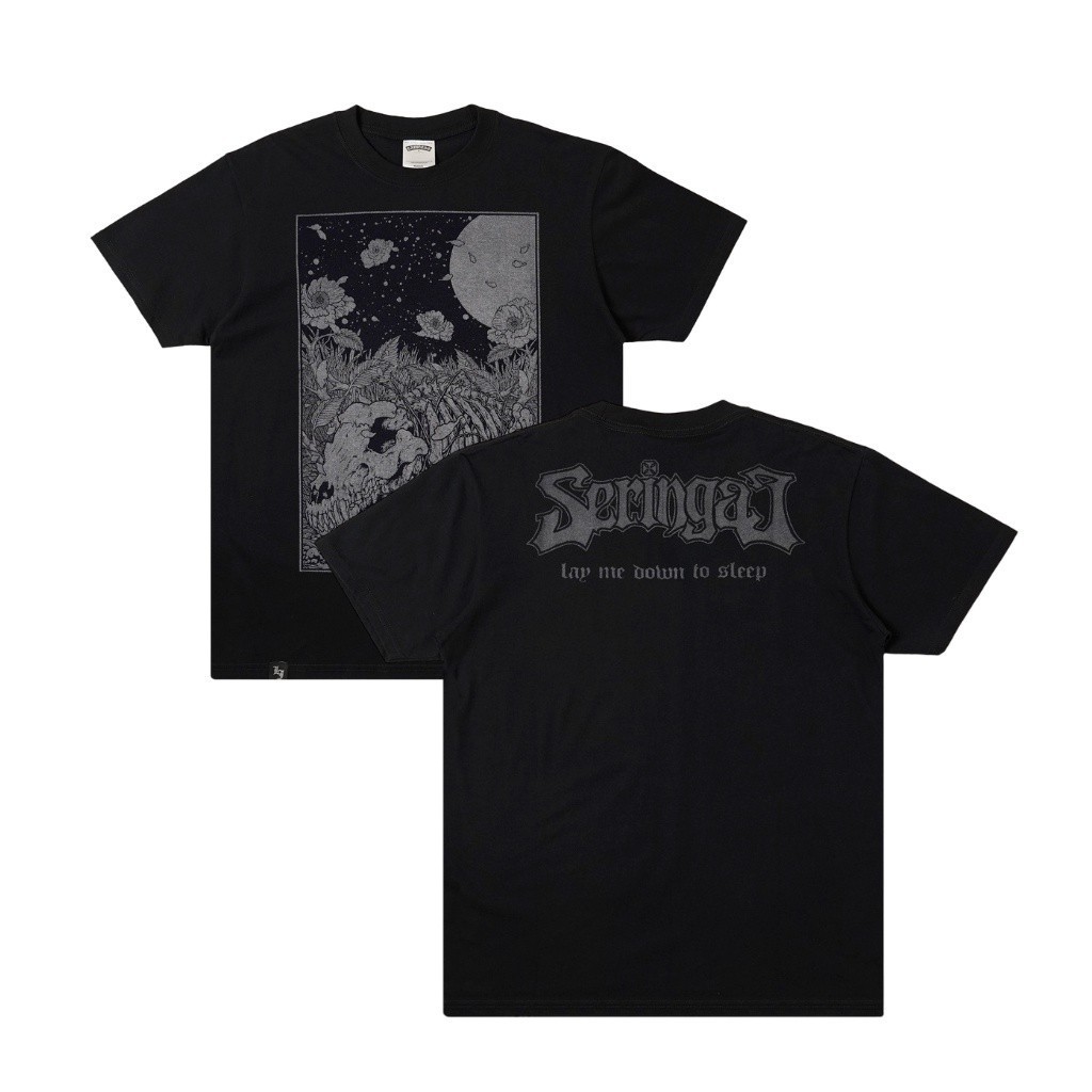 HOT Seringai - เสื้อยืด Lay Me Down - เสื้อยืดแฟชั่น Hardworking สีดํา TOP Tee