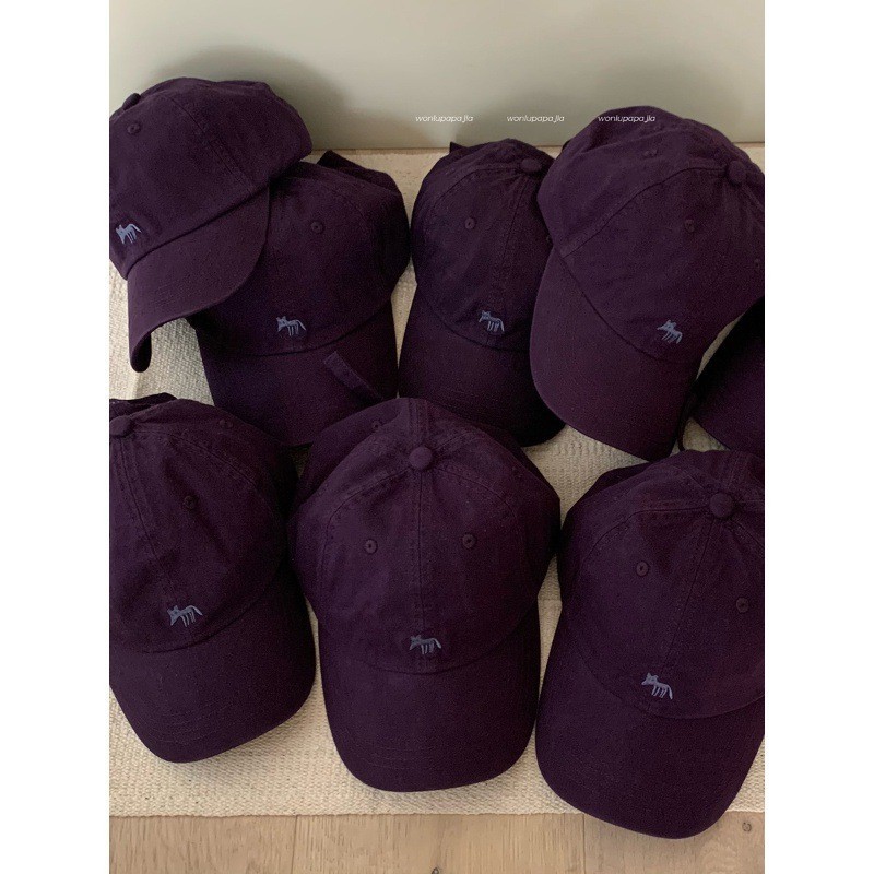 หมวก nylon classic แบรนด์ Maison Kitsuné สไตล์เกาหลี ขนาด 54-58 ซม.