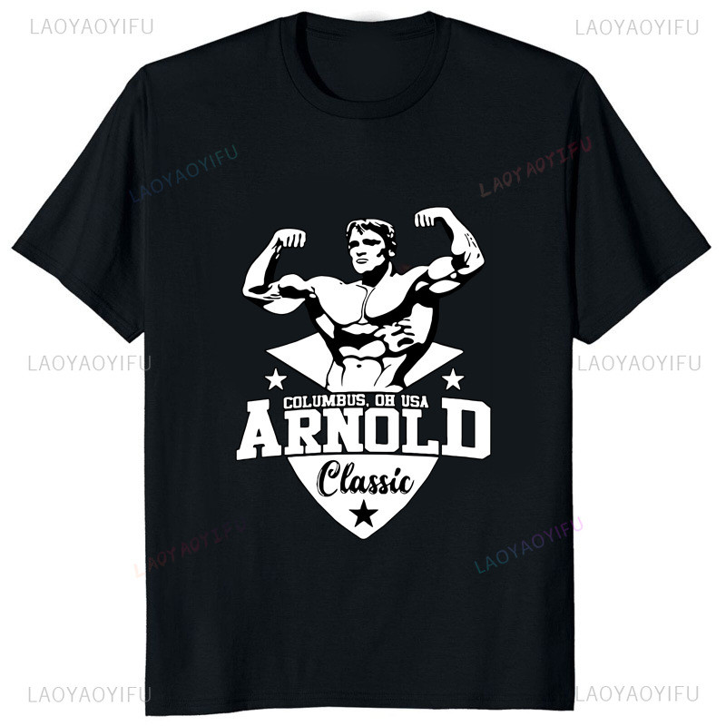 เสื้อยืด Arnold Schwarzenegger Mr Olympia ใหม่ สำหรับการสวมใส่ในวันหยุด