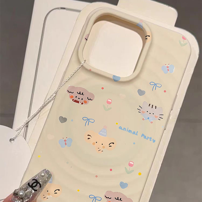 💎COOL-เข้ากันได้ iPhone แม่เหล็ก การชาร์จไร้สาย เคสไอโฟน 11 XS 14plus 13/15PRO 12 16promax xsmax xr ป้องกันฝุ่-HLCXK20 - รูปที่ 2