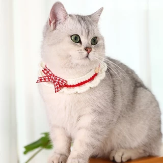 ผ้าพันคอสุนัขและแมว น่ารัก ถักทุกฤดู ผ้ากันเปื้อนสุนัข ผ้าคลุมคอสัตว์เลี้ยง