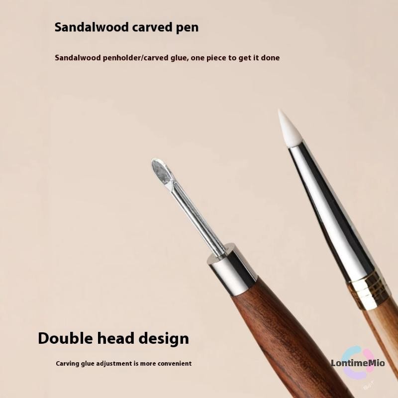 LontimeMio] ไม้สองหัวเล็บแปรงแกะสลักดอกไม้ภาพวาดปากกาผสมปากกา DIY เครื่องมือทําเล็บมัลติฟังก์ชั่นใหม่