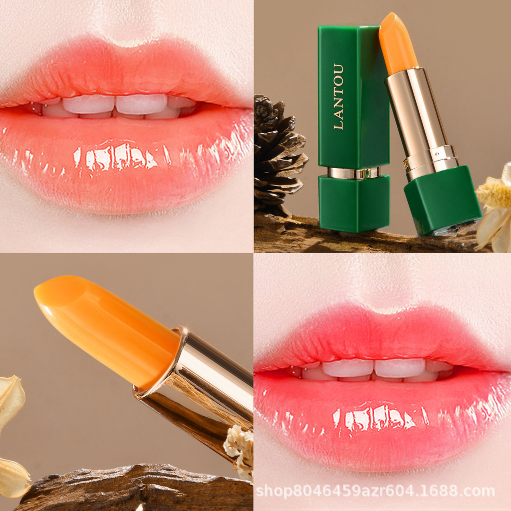 Carotene ลิปบาล์มเปลี่ยนสี Moisturizing Hydrating ลิปสติกหญิง Non-Stick Cup Non-Fading No-Face หญิงต