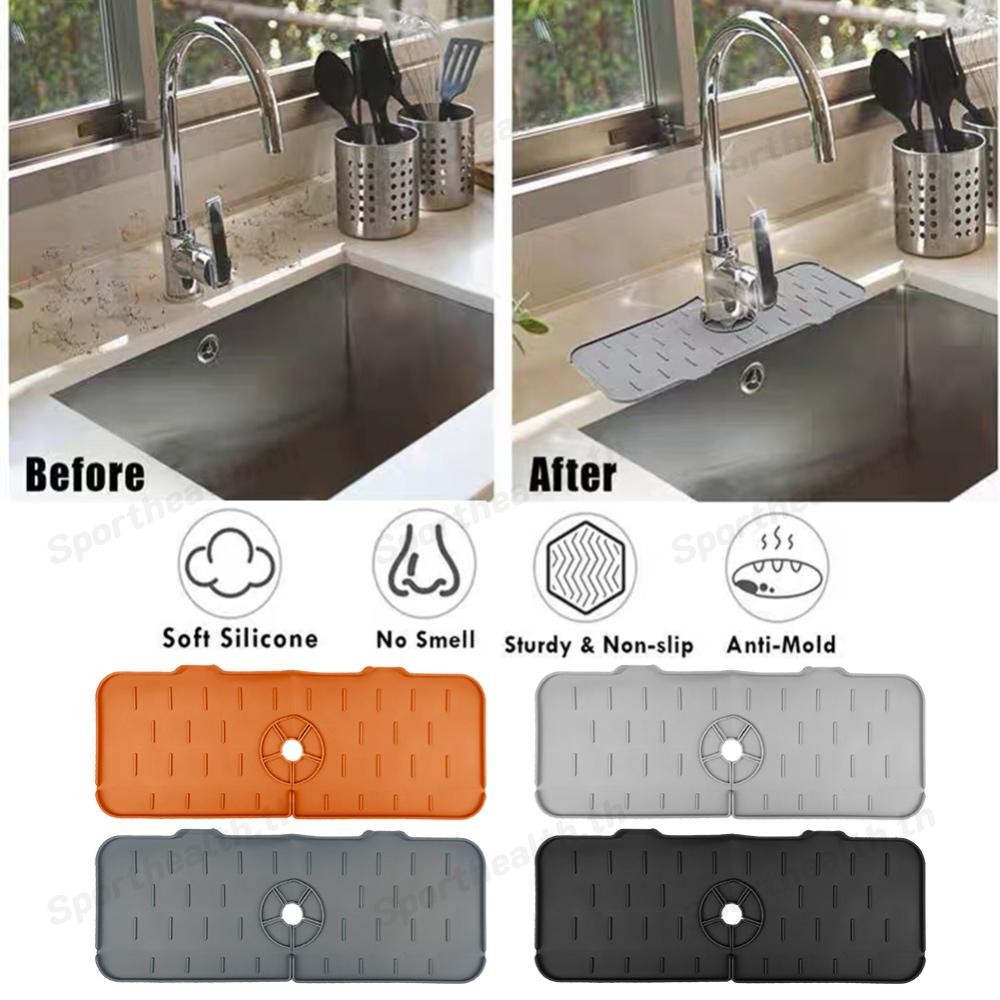 ก๊อกน้ํา Splash Water Drainer Anti-Spray Sink Splash Drainer Protector กันน้ําห้องน้ําเคาน์เตอร์ Pro