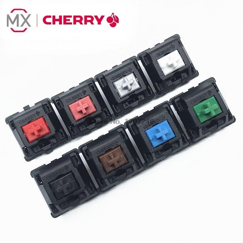 10Pcs Cherry MX Mechanical Keyboard Switch Silver Red Black Blue Brown Gray Axis Shaft Switch 3-pin 