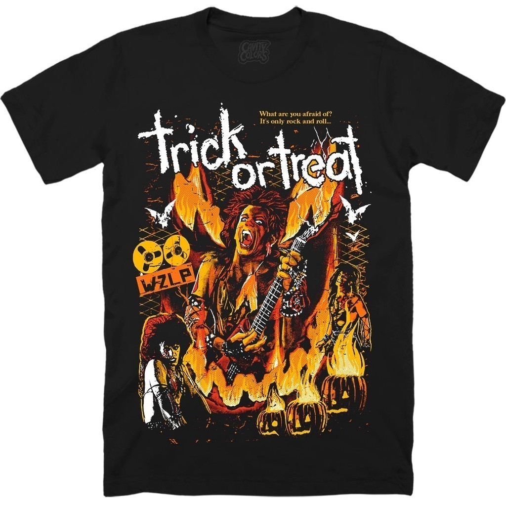 เสื้อยืด Halloween TRICK OR TREAT: SAMMI CURR LIVE สวยๆ สไตล์ คอกลม หลวม สีขาว y2k เสื้อกีฬา hallowe