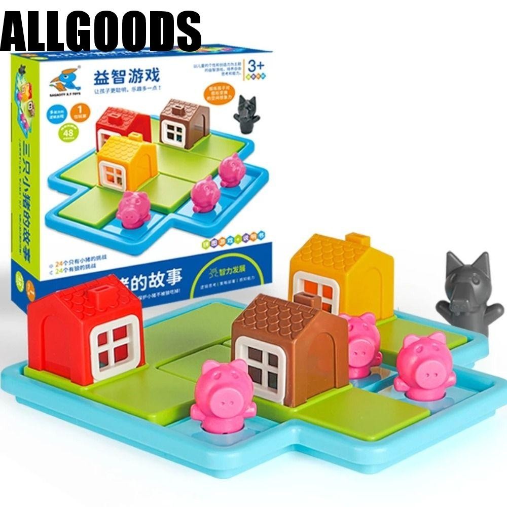 ALLGOODS หนูน้อยหมวกแดงสมาร์ท, หนูน้อยหมวกแดง Big Bad Wolf Hide&Seek เกมกระดาน, ของเล่นเสริมพัฒนาการ