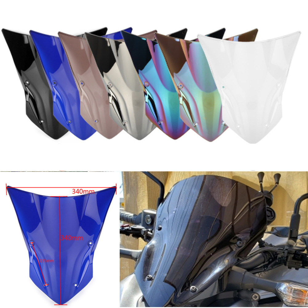 หน้าจอรถจักรยานยนต์ Double Bubble Windshield Deflector Protector WindScreen สําหรับ Kawasaki Z900 Z 