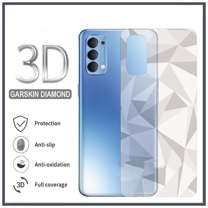 (XJ) TECNO SPARK GO 1 Carbon Skin Diamond Motif Garskin